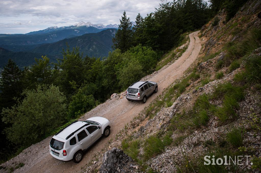 Dacia duster in oskrbnik gorske koče