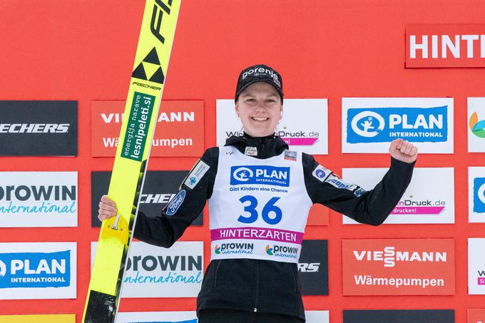 Ema Klinec je pretekli konec tedna dvakrat skočila na drugo mesto. | Foto: Guliverimage/Vladimir Fedorenko