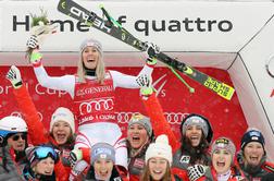 Smukaški prvenec Avstrijke, Shiffrinova prvič do smukaških stopničk