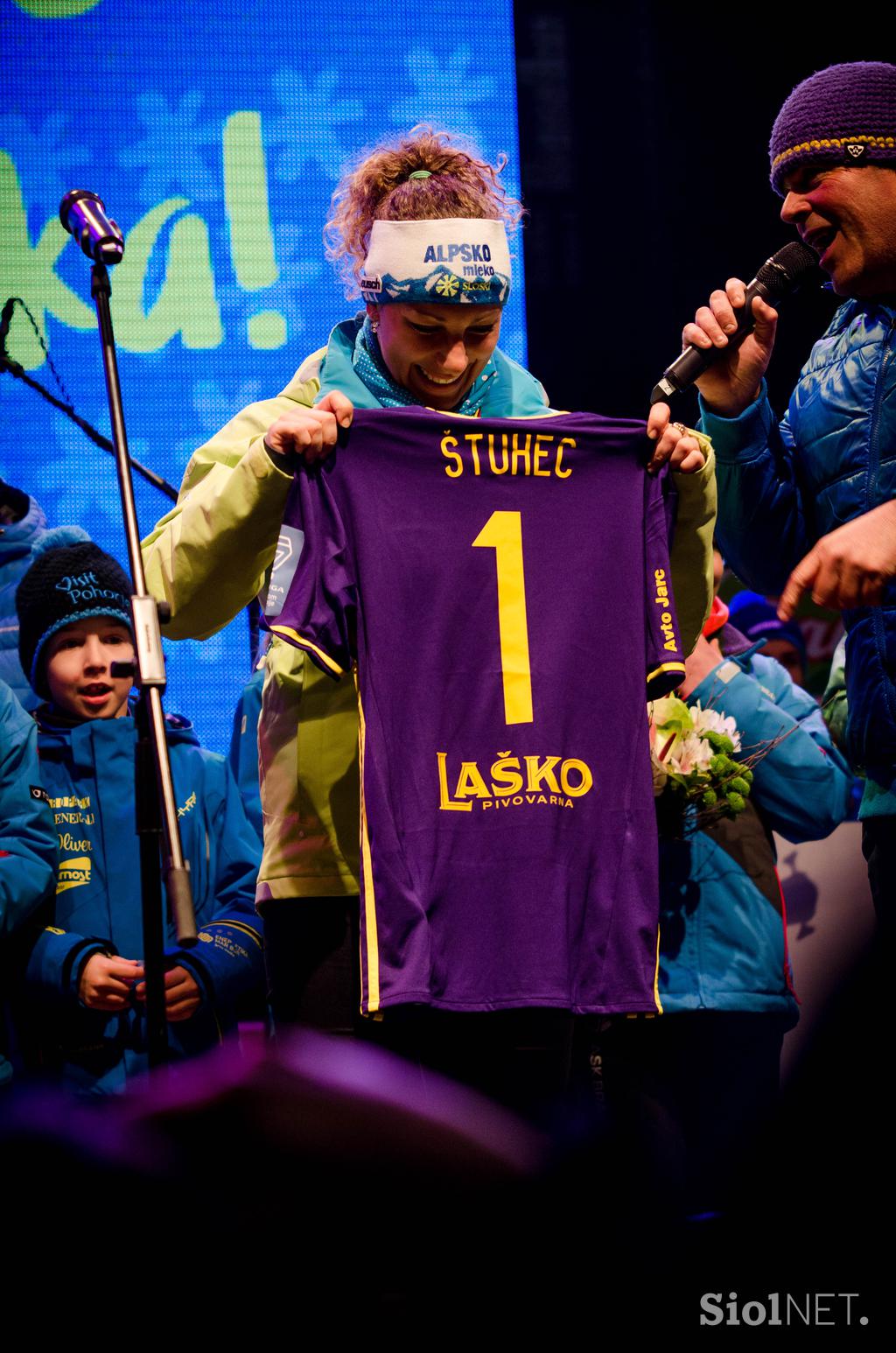 Sprejem za Ilko Štuhec Maribor