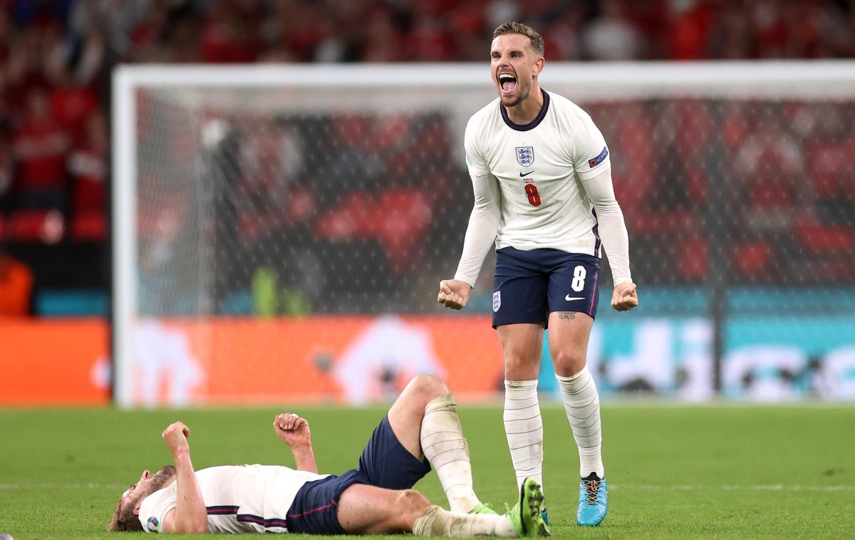 Anglija : Danska, Euro 2020, Jordan Henderson | Se bodo Angleži kot četrta reprezentanca v nedeljo veselili na domačih tleh? | Foto Reuters