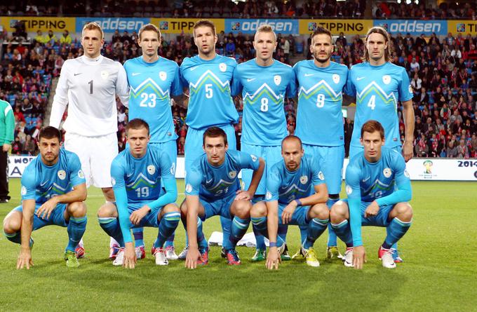 Jan Oblak (v zgornji vrsti skrajno levo) je prvič branil za slovensko reprezentanco prav na gostovanju v Skandinaviji. Slovenija je leta 2012 izgubila v Oslu z 1:2, edini zadetek za takratno Stojanovićevo leto pa je dosegel Marko Šuler (v zgornji vrsti skrajno desno). Zdajšnji športni direktor Maribora je sploh edini slovenski reprezentant, ki se je na gostovanju v Skandinaviji vpisal med strelce! | Foto: Guliverimage/Vladimir Fedorenko