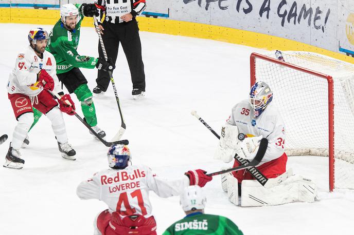 HK Olimpija Red Bull Salzburg | Salzburžani so po zmagi nad Olimpijo premagali Gradec in skočili na tretje mesto. Sredi tedna jih čaka povratna tekma lige prvakov, na kateri bodo doma poskušali nadoknaditi zaostanek s prve, ko so pri Rouenu izgubili z 0:3. | Foto Grega Valančič/Sportida