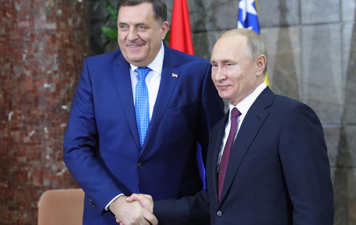 Milorad Dodik in Vladimir Putin | Foto Reuters