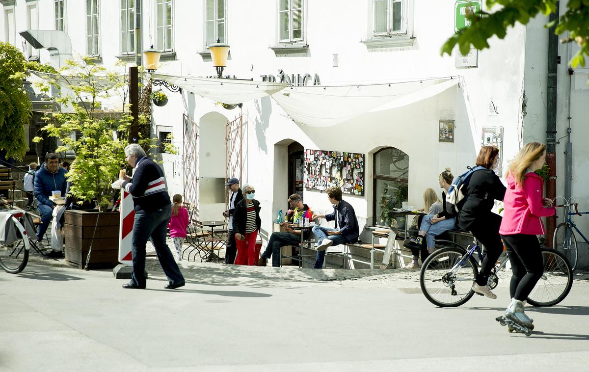 Ljubljana po sprostitvi ukrepov | Rezultate raziskave bodo javnosti po napovedih predstavili v sredo. | Foto Ana Kovač