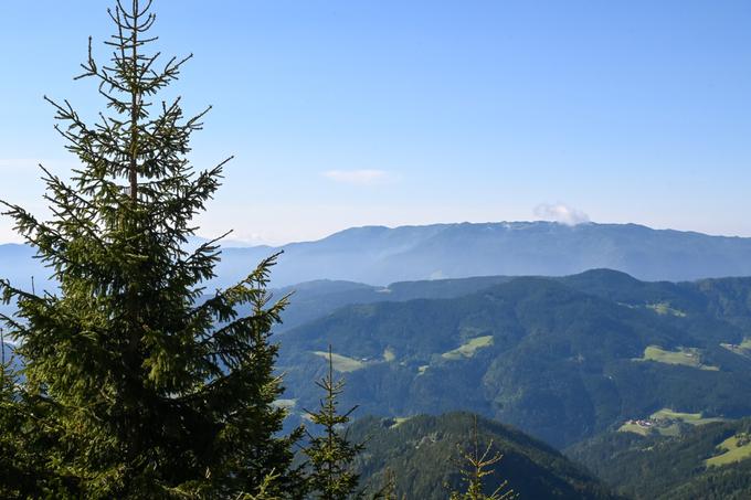 Prvi razgledi že po Loko – proti Menini planini. | Foto: Matej Podgoršek