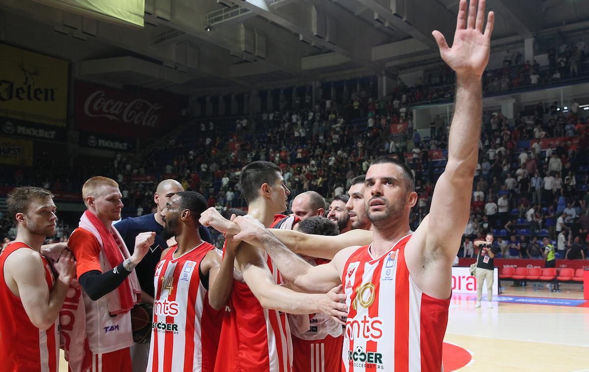 Crvena zvezda : Cedevita Olimpija, liga ABA, polfinale 3. tekma | Košarkarji Crvene zvezde v finalu vodijo z 2:0 v zmagah - igra se na tri dobljene tekme. | Foto Marko Metlaš/Sportida