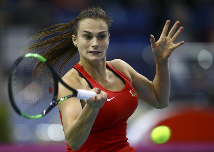 Aryna Sabalenka je izločila najboljšo igralko na svetu Ashleigh Barty. | Foto: Reuters