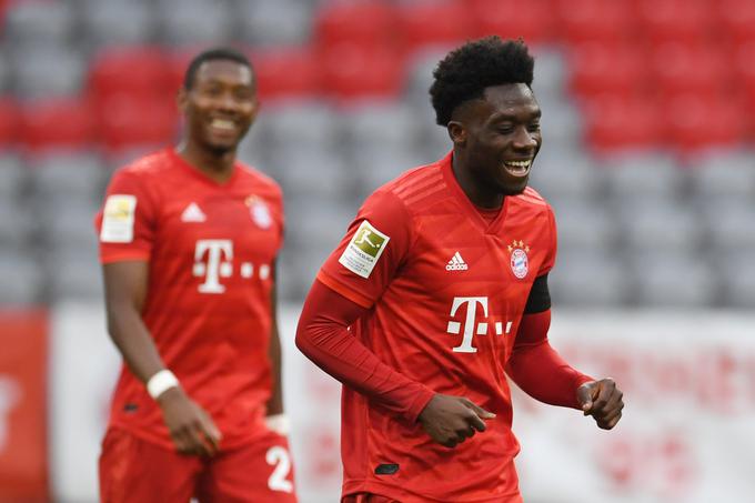 Kanadski najstnik Alphonso Davies bo 2. novembra dopolnil 20 let. | Foto: Reuters