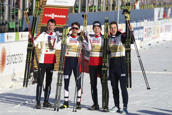 nordijska kombinacija Oberstdorf Norveška | Norveški kombinatorci so ekipni svetovni prvaki. | Foto Guliverimage