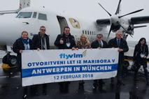 Prvi polet letalskega prevoznika VLM Airlines iz Maribora proti Antwerpnu z vmesnim postankom v Münchnu.