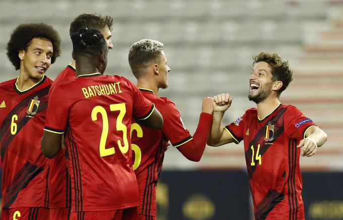 Rdeči vragi iz Belgije imajo v svojih vrstah tudi najboljšega asistenta. Dries Mertens je prispeval dve podaji za zadetek in si deli prvo mesto s Francozom Anthonyjem Martialom in Maltežanom Lukom Gambinom. | Foto: Reuters