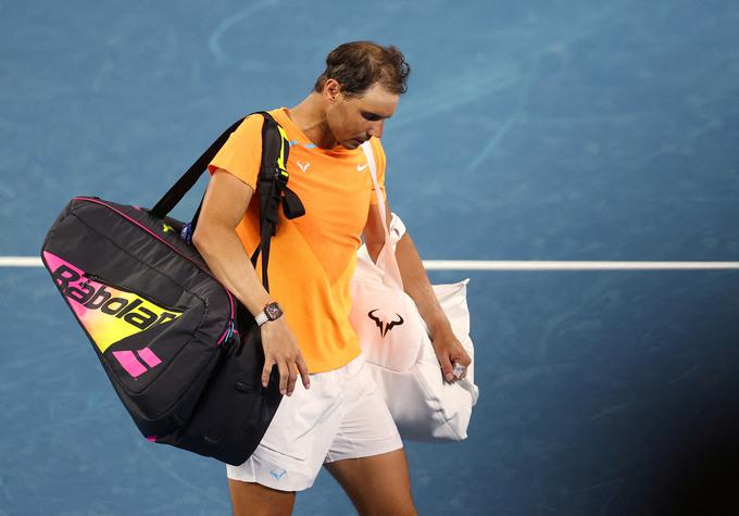 Rafael Nadal je svoj zadnji dvoboj igral 18. januarja in je trenutno na 14. mestu lestvice ATP. | Foto: Reuters