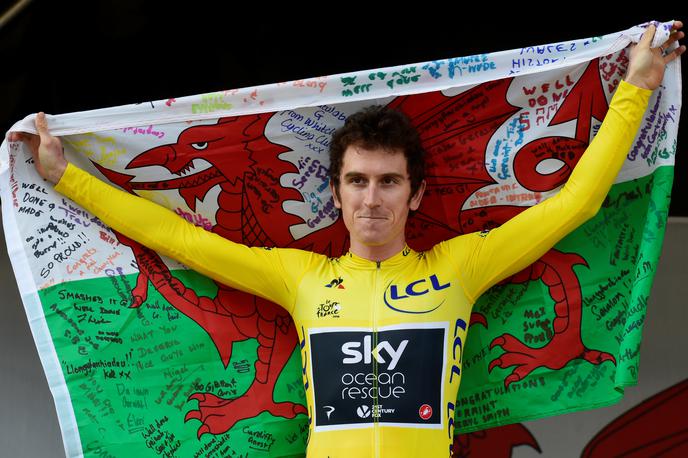 Geraint Thomas sprejem | Geraint Thomas bo izpustil Giro. | Foto Reuters