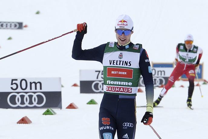 Vinzenz Geiger | Vinzenz Geiger je zmagovalec nedeljske tekme v Italiji. | Foto Guliverimage