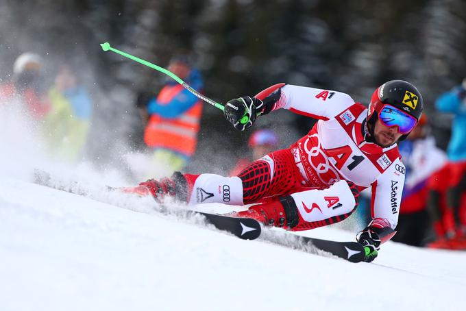 Avstrijec Marcel Hirscher je prekinil zmagoviti niz in se moral pred domačim občinstvom zadovoljiti s šestim mestom. | Foto: Reuters