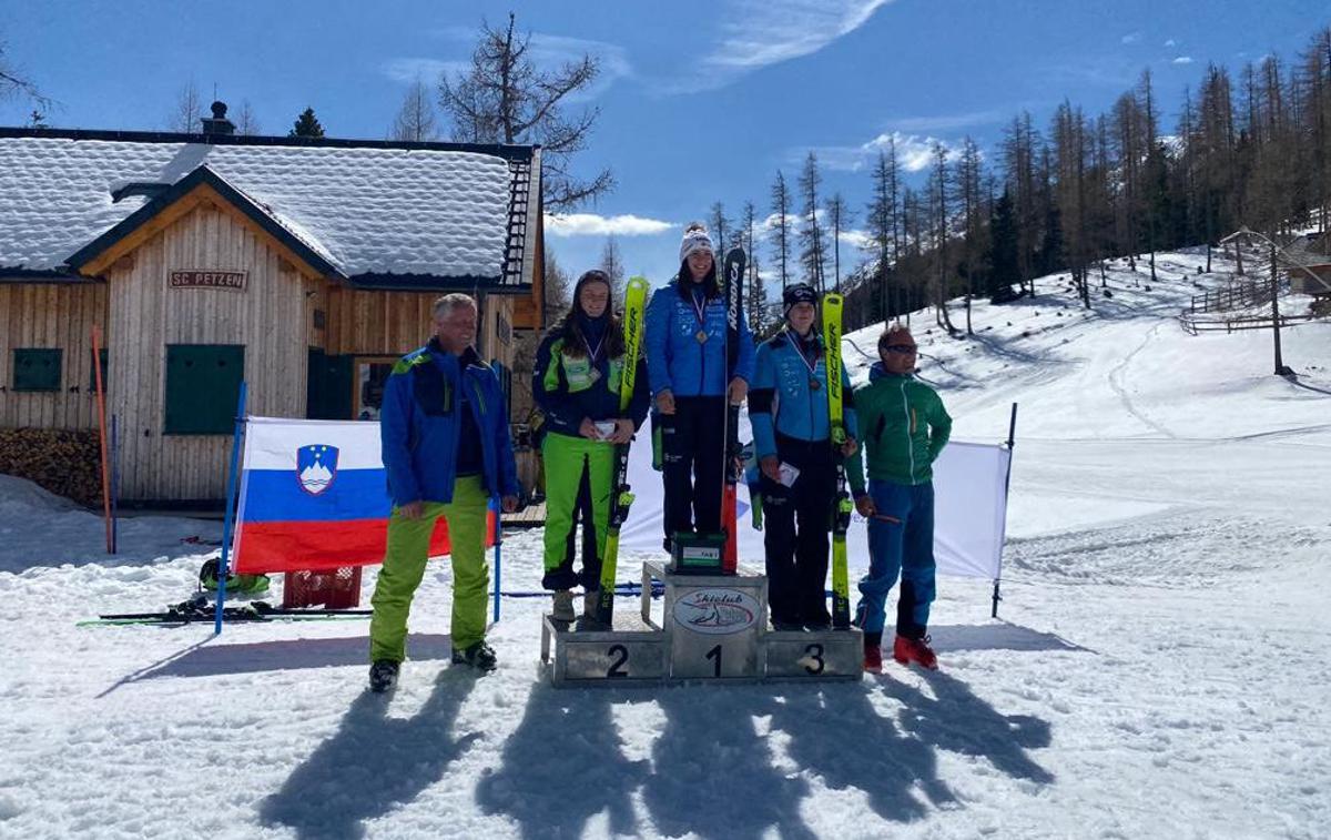 superveleslalom DP Andreja Slokar | Andreja Slokar je naslovu državne prvakinje v smuku dodala še naslov v superveleslalomu. | Foto SloSki