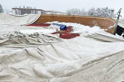 Zelena luč za streho velodroma, zavarovalnica priznala škodo