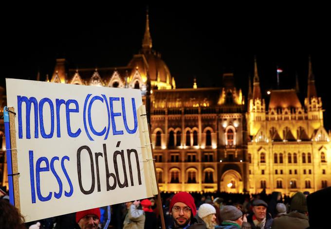 Protesti v Budimpešti | Foto: Reuters