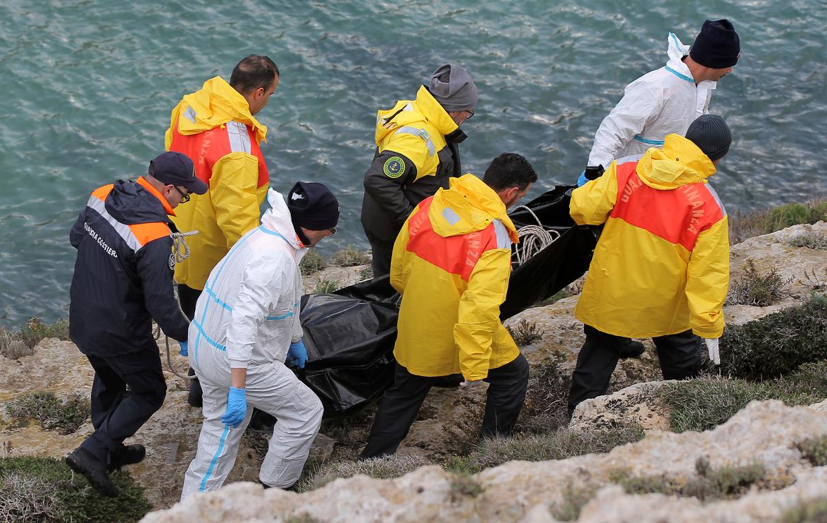 Migranti Lampedusa | Od 26. junija so sicer potonile štiri ladje z migranti, ki so odplule iz Sfaxa.  | Foto Reuters