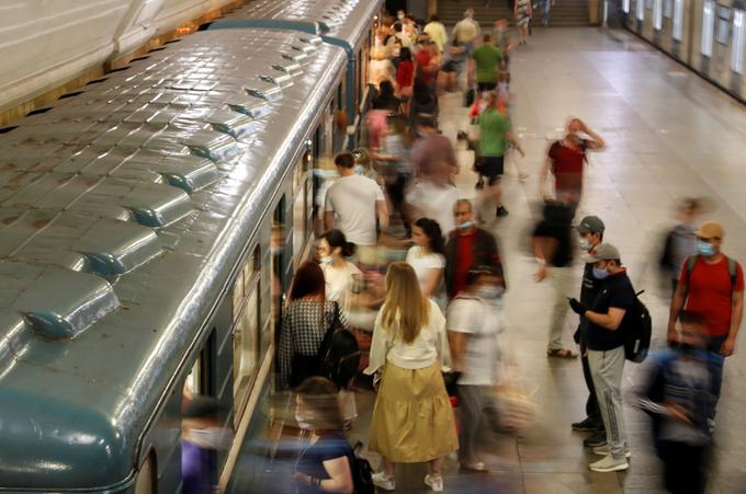 Vse postaje moskovskega metroja so opremljene s kamerami in sistemi za razpoznavanje obrazov. | Foto: Reuters