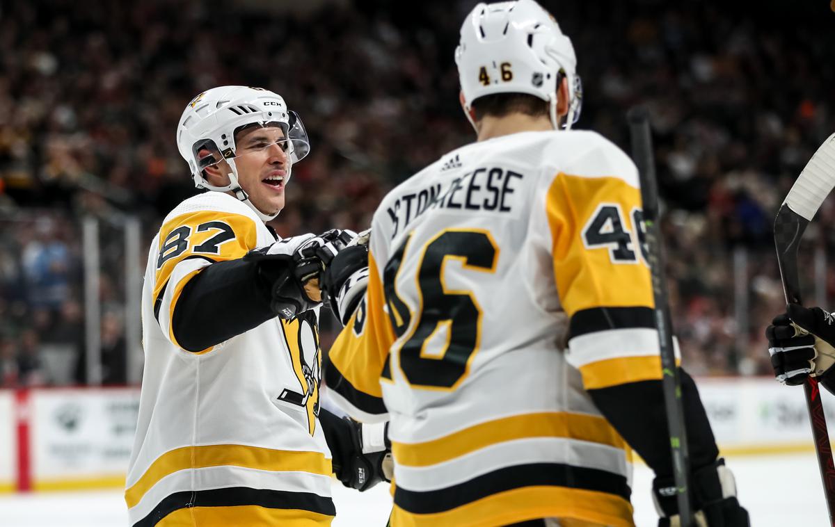 Pittsburgh Penguins | Sidney Crosby in soigralci so dosegli osmo zaporedno zmago. | Foto Reuters