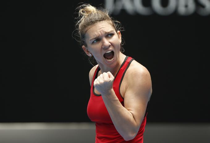 Simona Halep se je težje od pričakovanega uvrstila med 16 najboljših. | Foto: Reuters