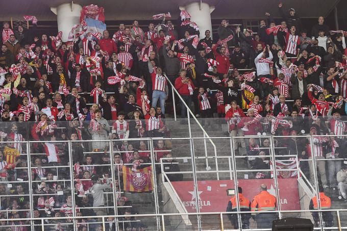 Navijači Girone so v nedeljo zvečer noreli od sreče in zadovoljstva, saj so njihovi ljubljenci v gosteh odpravili branilce španskega naslova s 4:2. | Foto: Guliverimage