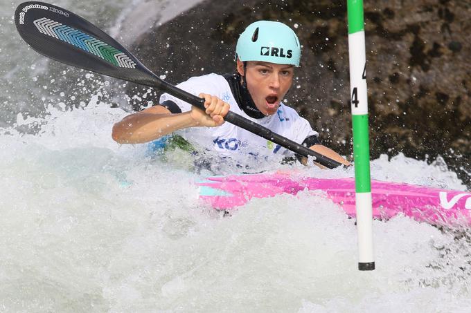  Ajda Novak v kajakaškem krosu ni ponovila uspeha iz prejšnjega prvenstva, ko je zasedla tretje mesto.  | Foto: Nina Jelenc