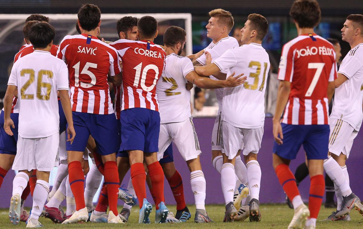 Atletico Madrid Real Madrid | Atletico ima letos na ZDA prijetne spomine. Poleti je med drugim s 7:3 ponižal madridski Real. | Foto Reuters