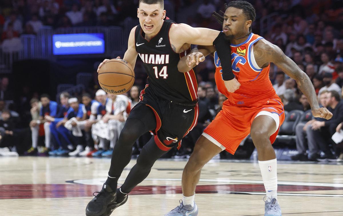 Oklahoma City Thunder : Miami Heat | Košarkarji Oklahoma City Thunder so v gosteh premagali Miami Heat (104:97). | Foto Reuters