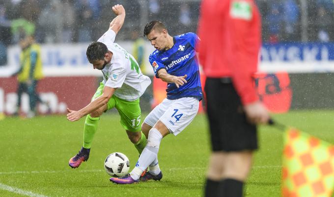 Prejšnjo sezono je začel v prvi nemški bundesligi, nato pa se kot posojeni napadalec Darmstadta odpravil na Reko. | Foto: Guliverimage/Getty Images