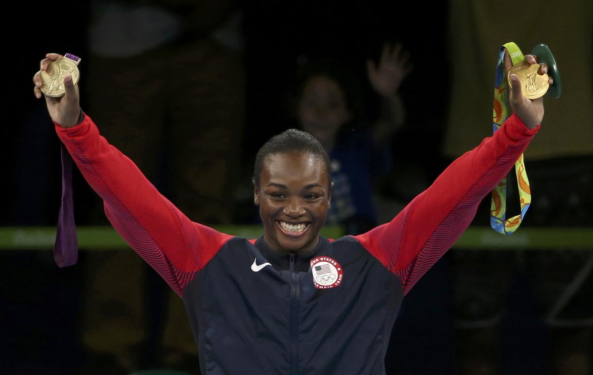 Claressa Shields | Dvakratna olimpijska prvakinja, Američanka Claressa Shields, je v svojem devetem profesionalnem dvoboju gladko opravila z Nemko Christino Hammer. | Foto Reuters