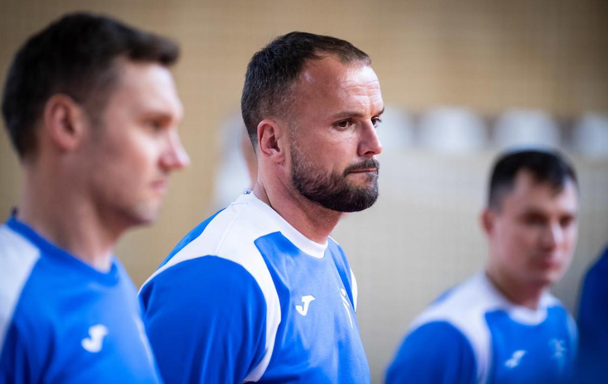 slovenska rokometna reprezentanca trening Uroš Zorman | Uroš Zorman je razkril 18 igralcev, na katere bo računal na SP. | Foto Blaž Weindorfer/Sportida