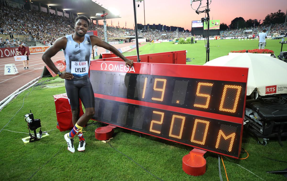 Noah Lyles Lozana | Noah Lyles je na 200 metrov dosegel četrti najboljši čas v zgodovini. | Foto Reuters