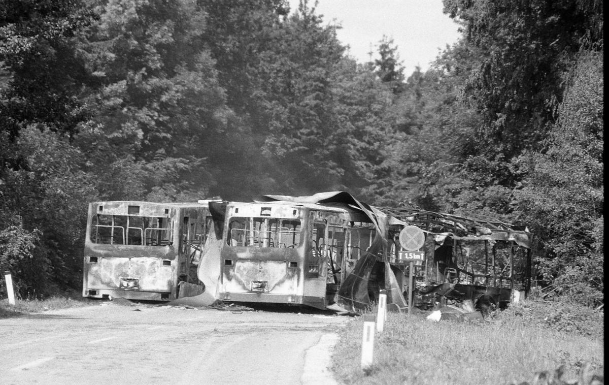 Vojna za Slovenijo, bitka na cestah