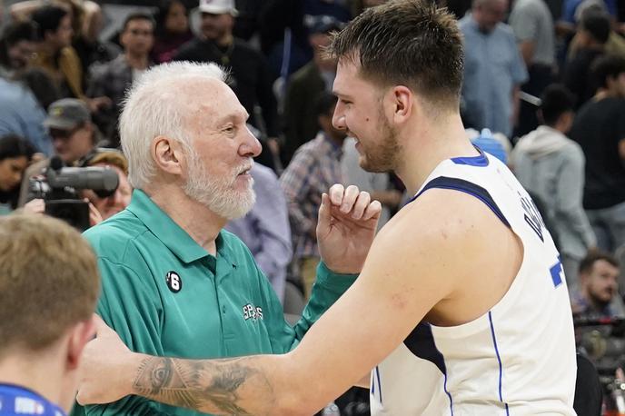 Gregg Popovich Luka Dončić | Legendarni trener Gregg Popovich ceni slovenskega košarkarja Luko Dončića. | Foto Reuters