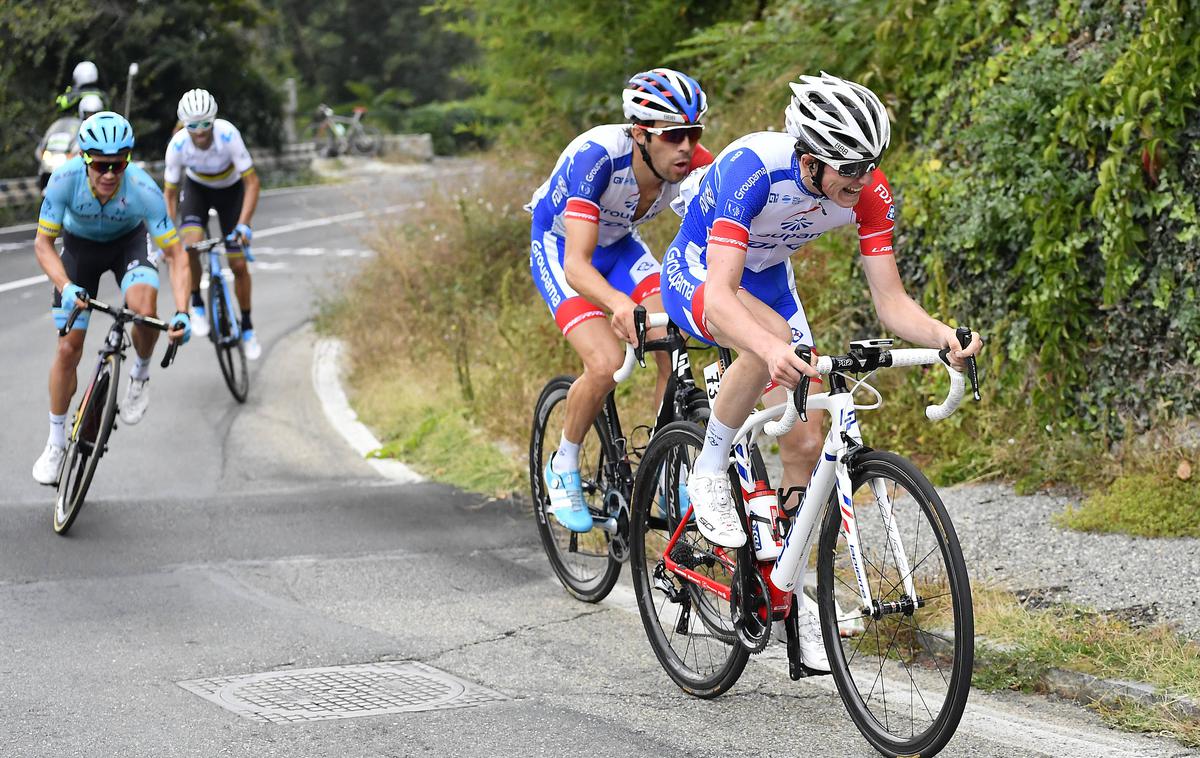 David Gaudu & Thibaut Pinot | David Gaudu in Thibaut Pinot bosta glavna aduta moštva Groupama FDJ na Dirki po Franciji. | Foto Guliverimage