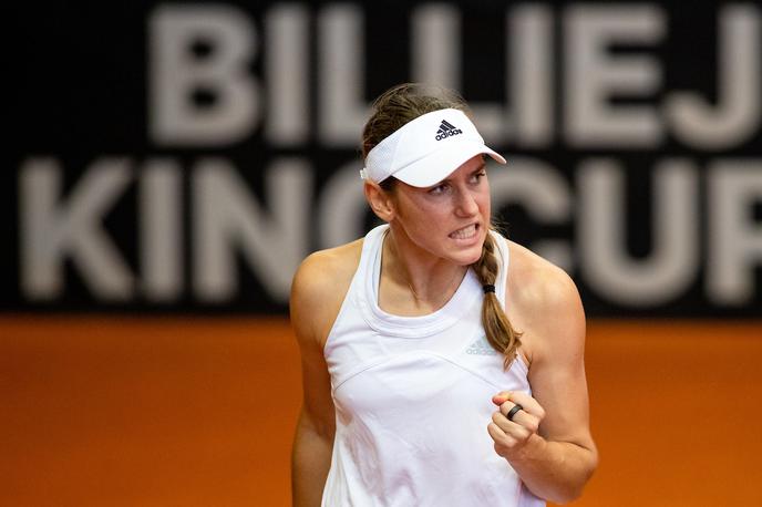 pokal Billie Jean King, Kaja Juvan, Qinwen Zheng | Kaja Juvan in Nina Potočnik sta Slovenijo pripeljali v finale kvalifikacij za zaključni turnir svetovne skupine pokala BJK leta 2023.  | Foto Matic Klanšek Velej/Sportida