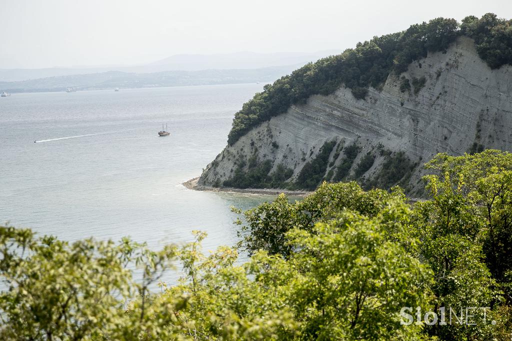 Strunjan morje obala soline