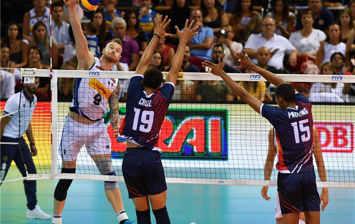 Nizozemska odbojka | Italijani so po pričakovanju odpihnili Dominikansko republiko in so po štirih tekmah pri stoodstotnem izkupičku 12 točk. | Foto FIVB