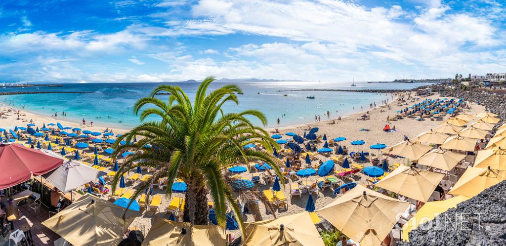 Playa Blanca and Dorada beach, Lanzarote,