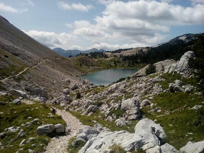 Eno od Triglavskih jezer (22. 8. 2017). | Foto: Arhiv Gašperja Tomšiča