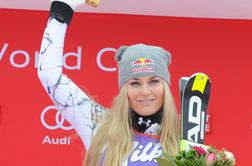 Lindsey Vonn z dvema izjemnima predstavama že stodevetnajstič na odru za zmagovalce