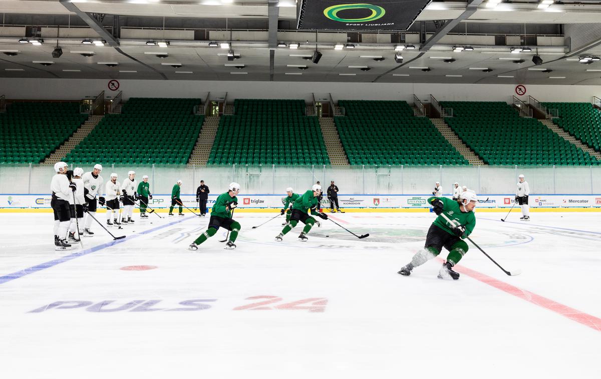 HK SŽ Olimpija, začetek priiprav na sezono 2022/23 | Hokejisti Olimpije bodo v ligi prvakov debitirali v petek na Finskem. | Foto Katja Kodba/STA