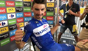 Alaphilippe veliki zmagovalec prve alpske etape, Roglič že med deseterico