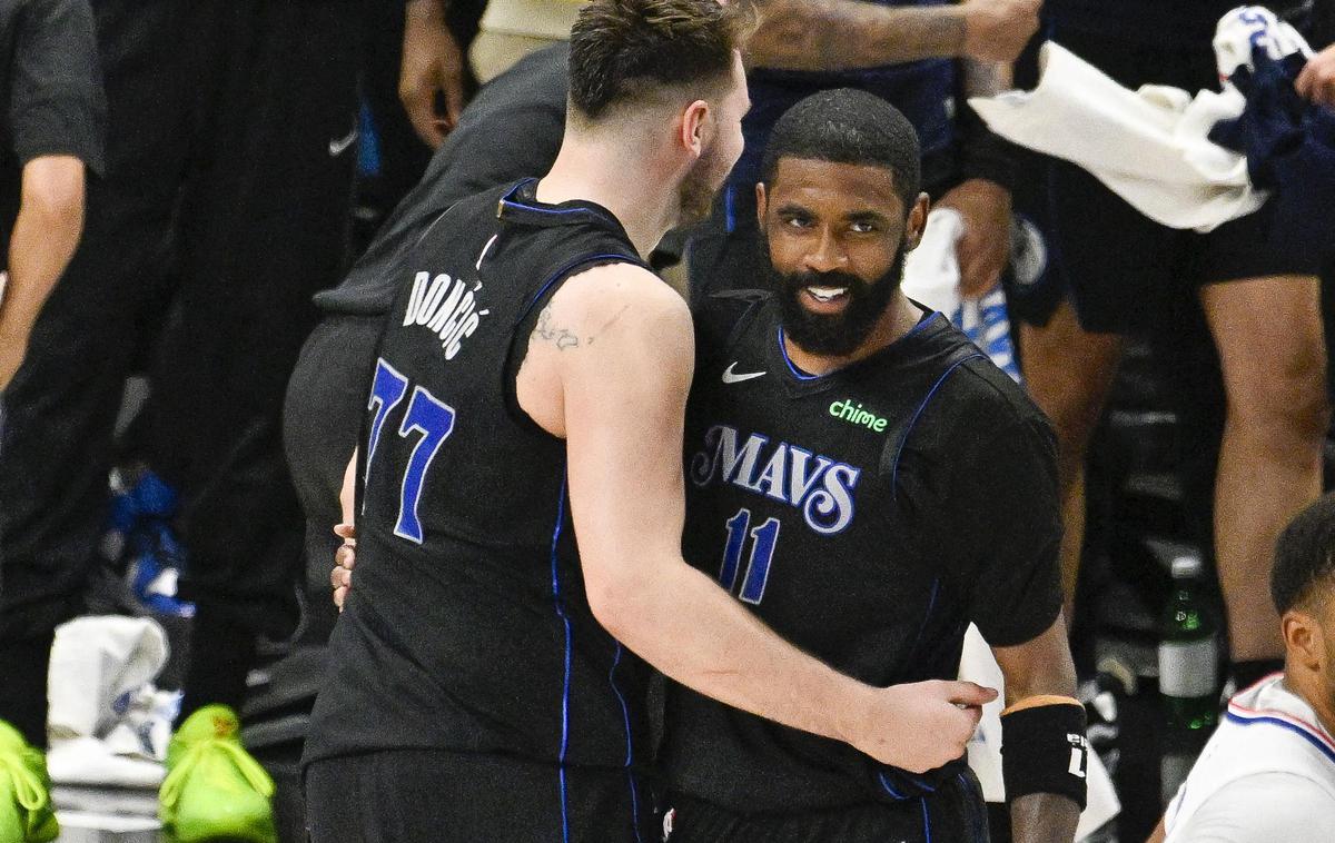 Dallas Mavericks Luka Dončić Kyrie Irving | Luka Dončić in Kyrie Irving sta z Dallasom prišla v konferenčni finale. | Foto Reuters