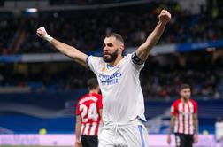 Real Atleticu zbežal za sedem točk, Benzema pri 12 golih