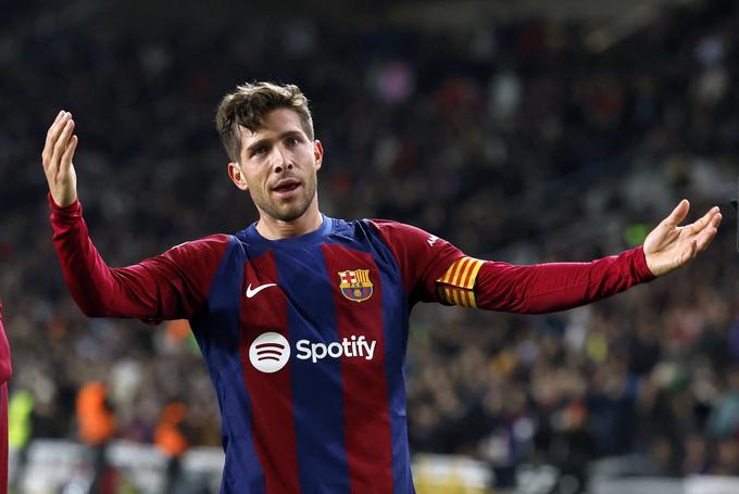 Sergi Roberto je rešil zmago Barcelone v 93. minuti. | Foto: Reuters