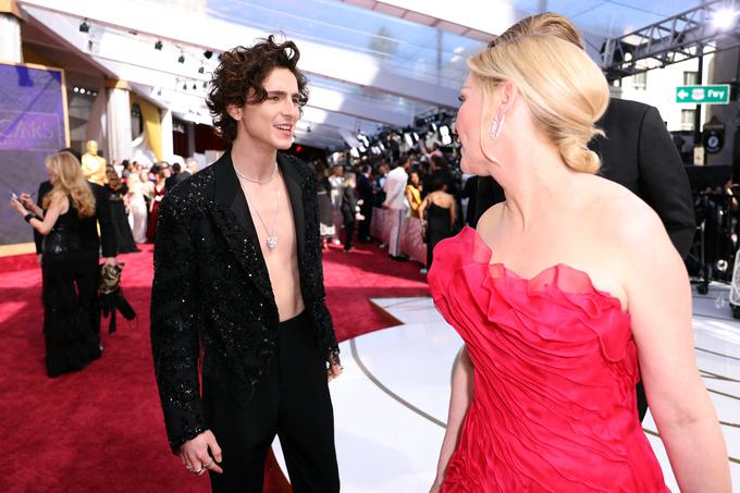 Timothée Chalamet brez srajce | Foto: Reuters